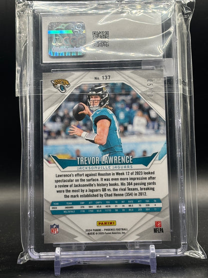 2024 Panini Phoenix NFL Trevor Lawrence Jacksonville Jaguars International Gold 05/10 CGC 10 6115411078