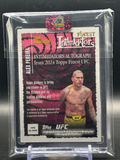 2024 Topps Finest UFC Alex Pereira Intimidators Auto