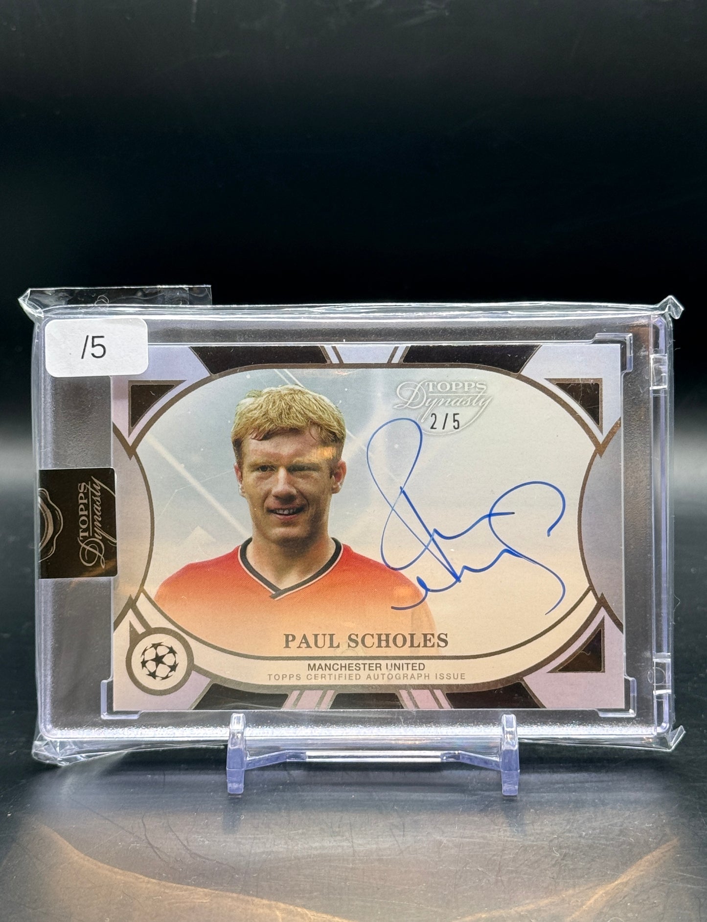 2025 Topps Dynasty Paul Scholes On-Card Auto 2/5
