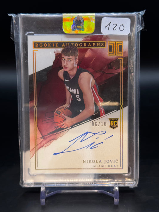 2022/23 Panini America Impeccable Nikola Jovic 06/10 Gold Auto