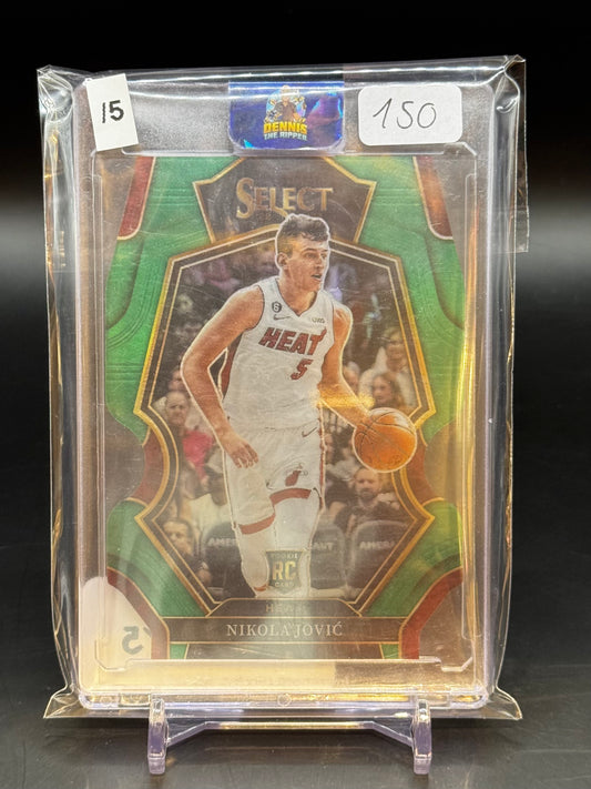 2022/23 Panini Select Nikola Jovic Green Die-Cut 1/5 RC