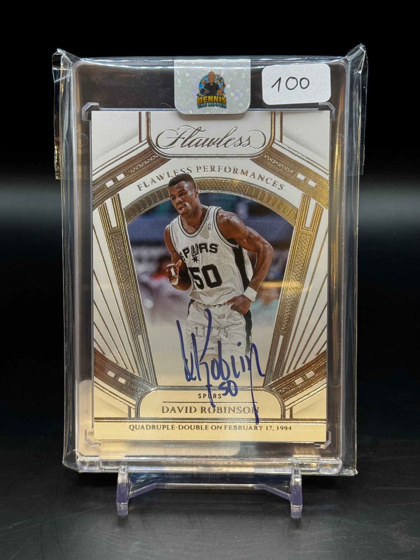 2023/24 Panini Flawless David Robinson Auto /25