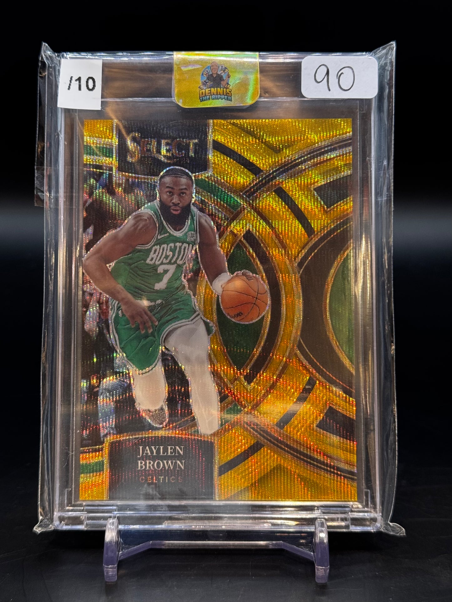 2023/24 Panini Select Jaylen Brown Gold Wave /10