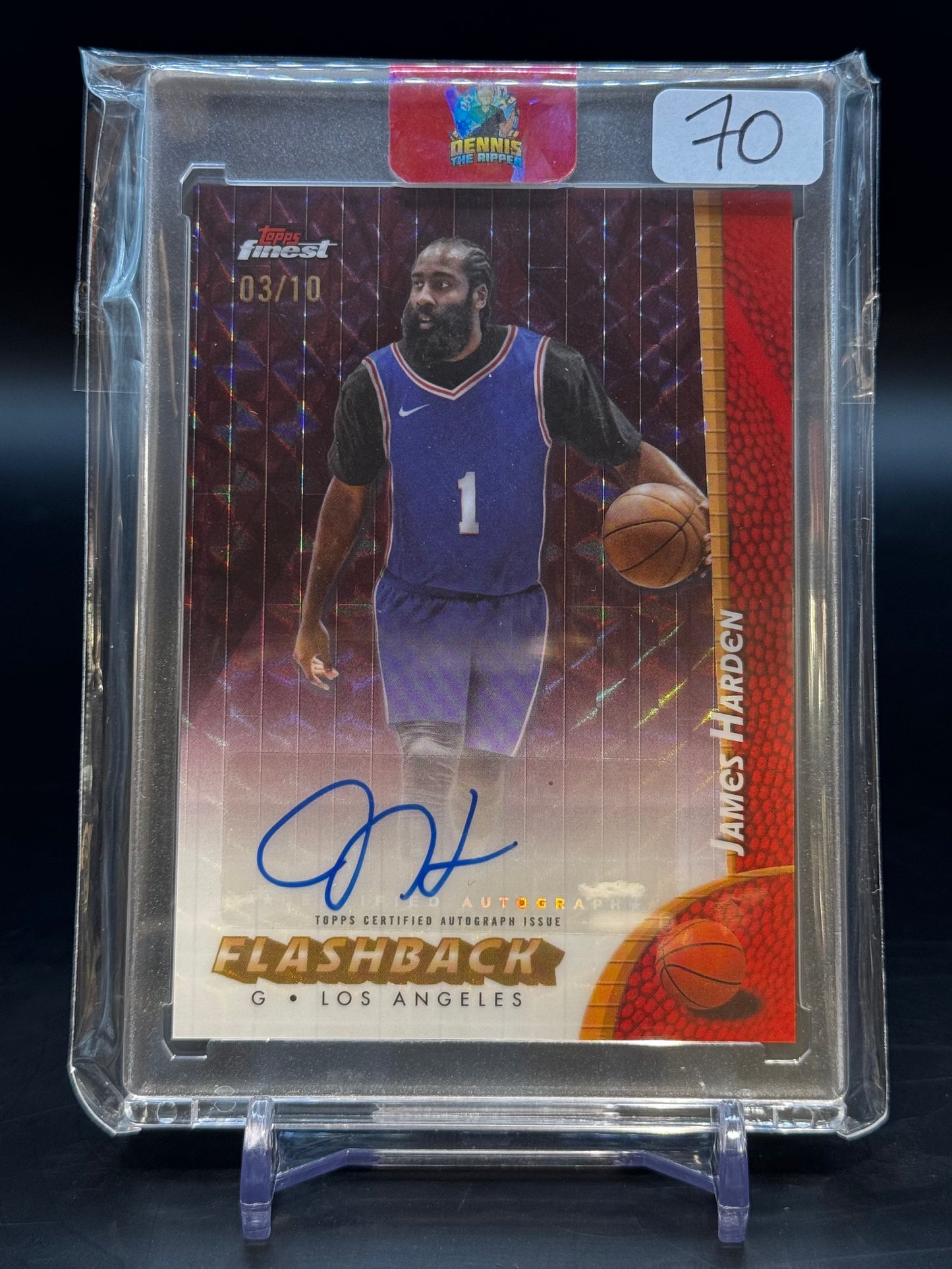2024/2025 Topps Finest NBA James Harden Los Angeles Auto / 03/10