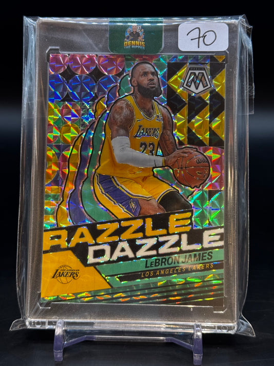 2023-2024 Panini Mosaic NBA LeBron James LA Lakers Razzle Dazzle
