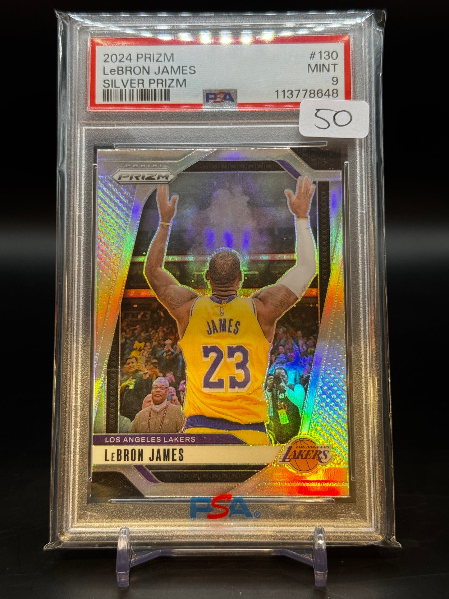 2024 Prizm Lebron James Silver PSA 9 113778648