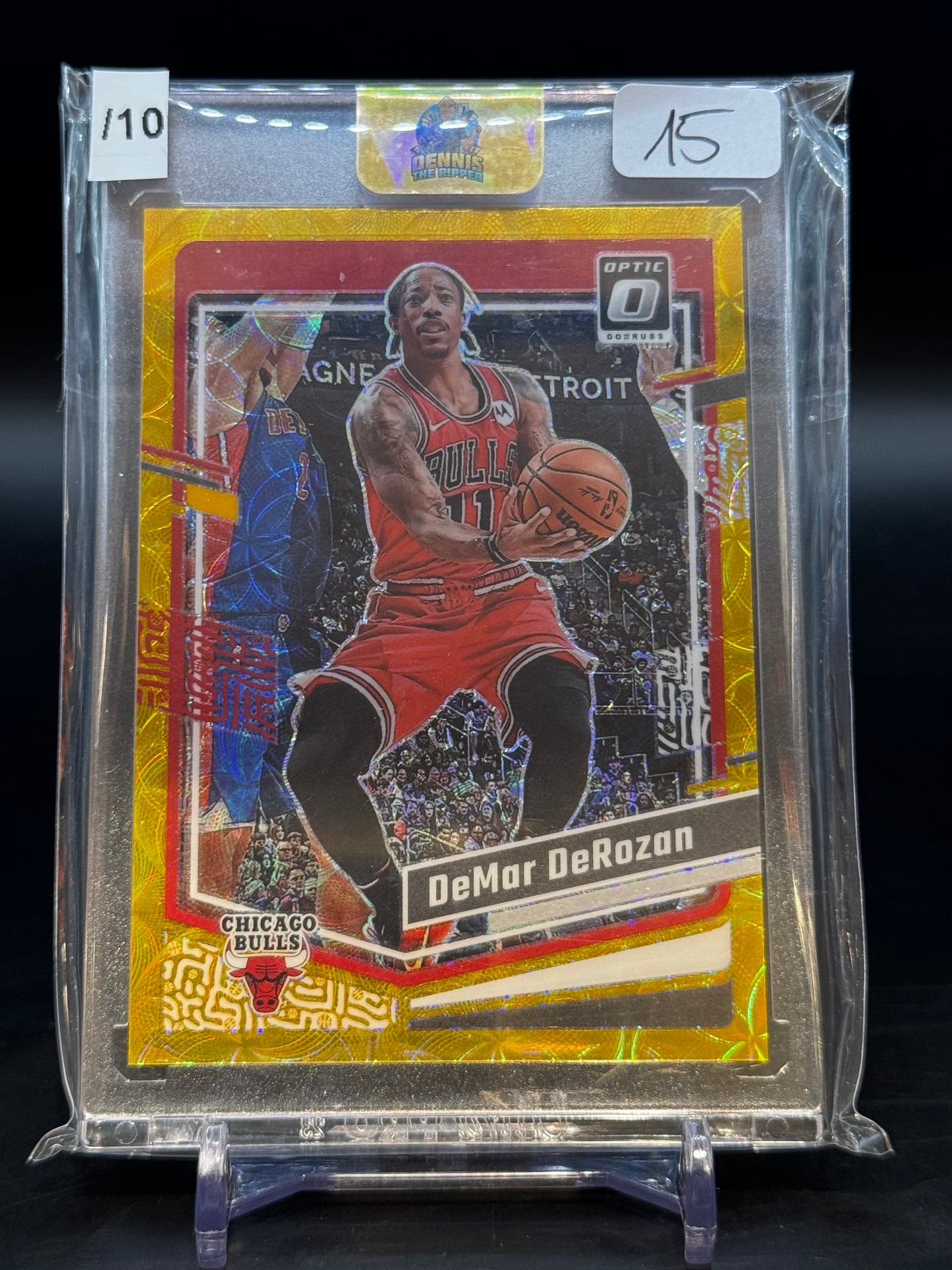 2023/24 Panini Donruss Optic Demar DeRozan Gold Choice 02/10