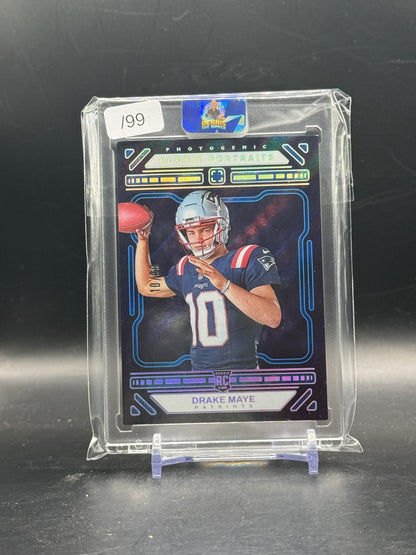 2024 Panini Photogenic NFL Drake Maye New England Patriots Rookie Portraits 10/99