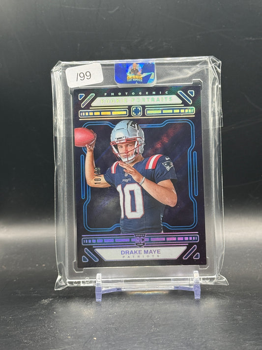 2024 Panini Photogenic NFL Drake Maye New England Patriots Rookie Portraits 10/99
