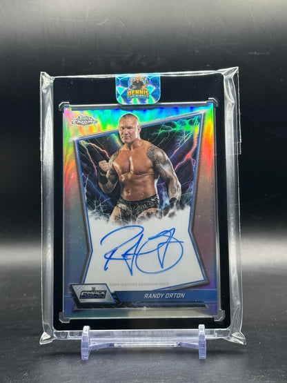 2026 Topps Chrome WWE Randy Orton Blue Brand Auto