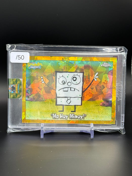 2025 Topps Chrome Sapphire Spongebob Me Hoy Minoy 20/50