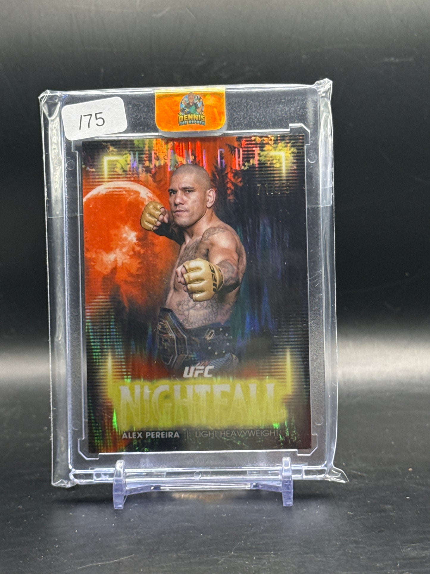 2025 Topps Midnight UFC Alex Pereira Nighfall 71/75