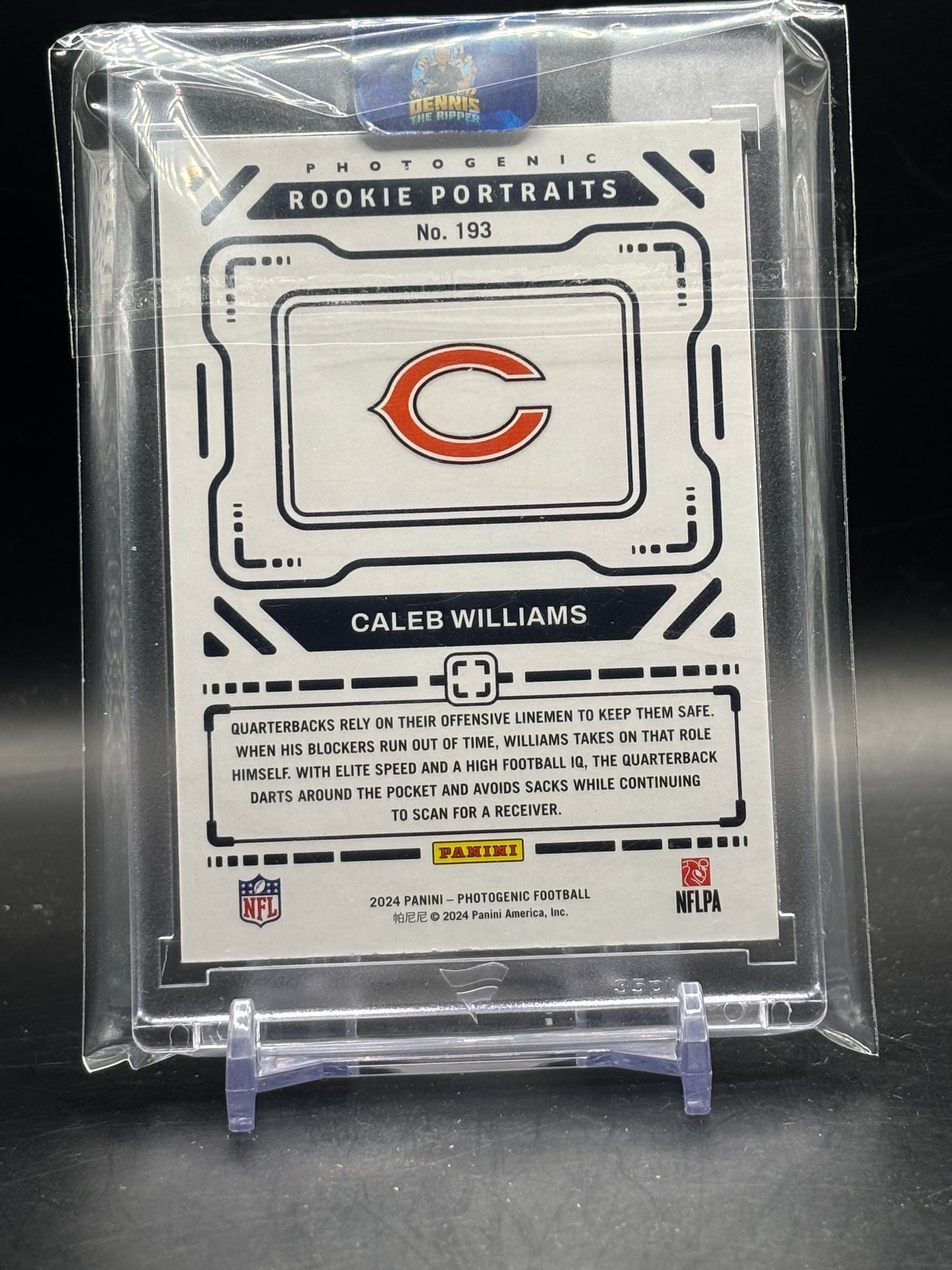 2024 Panini Photogenic NFL Caleb Williams Chicago Bears Rookie Portraits