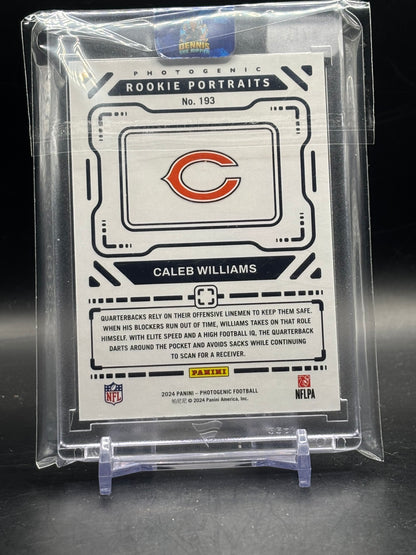 2024 Panini Photogenic NFL Caleb Williams Chicago Bears Rookie Portraits