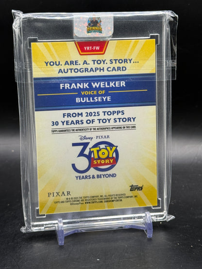 2025 Toops 30 Years of Toy Story Frank Welker Bullseye Auto