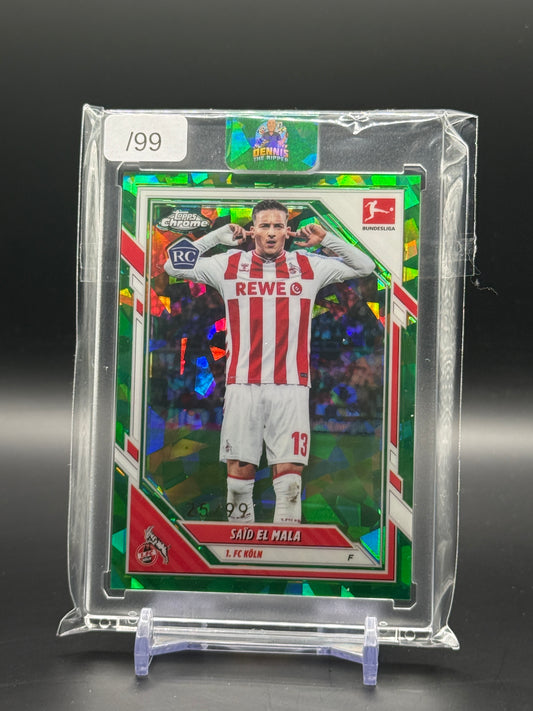 2025-26 Topps Chrome Sapphire Bundesliga Said El Mala Green 25/99