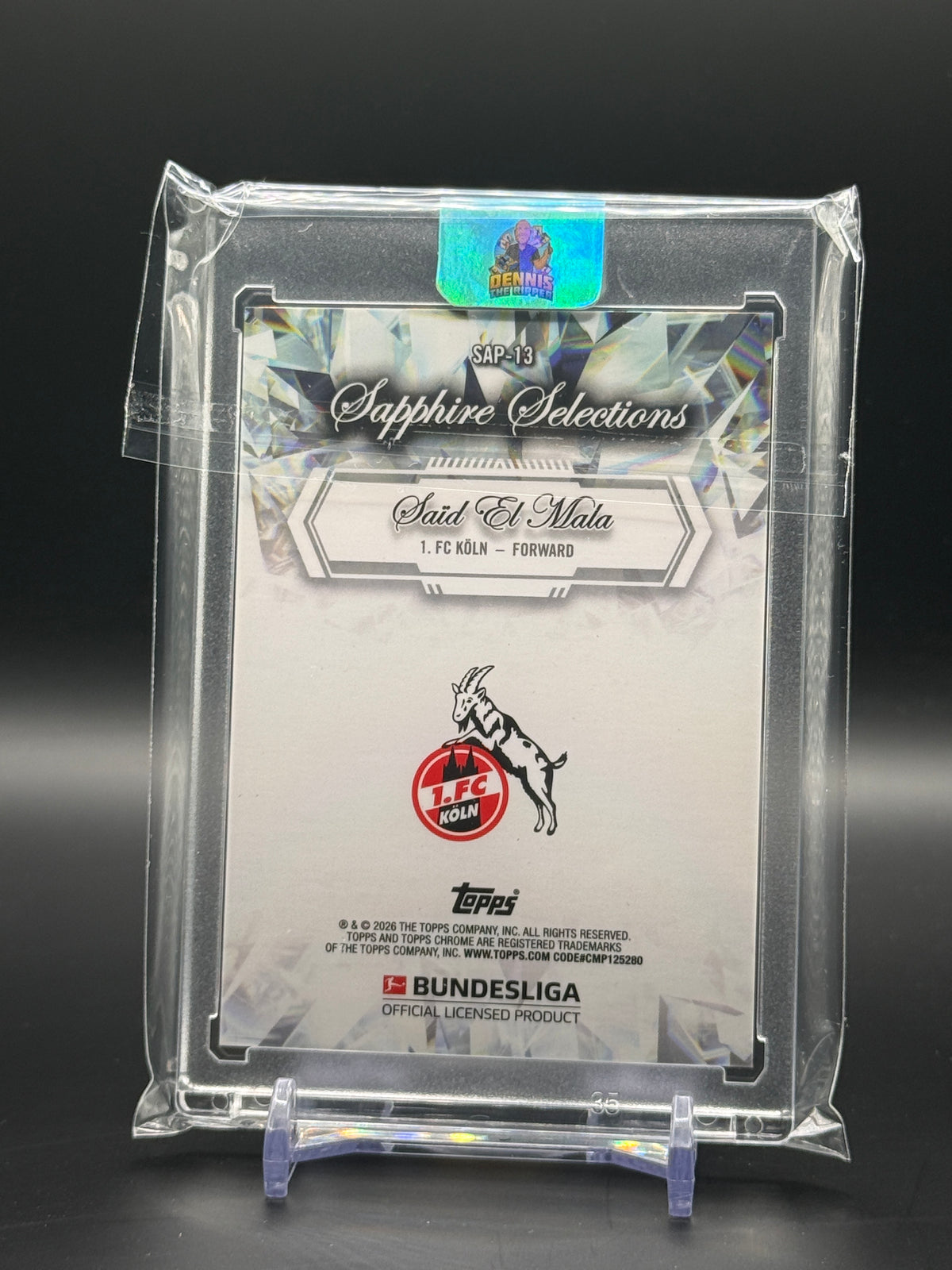 2025-26 Topps Chrome Sapphire Bundesliga Said El Mala Sapphire Selections
