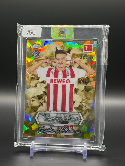2025-26 Topps Chrome Sapphire Bundesliga Said El Mala Gold Sapphire Selections 30/50