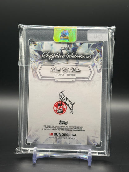 2025-26 Topps Chrome Sapphire Bundesliga Said El Mala Gold Sapphire Selections 30/50