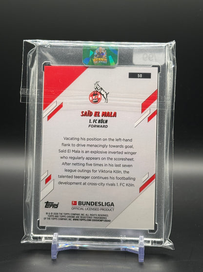 2025-26 Topps Chrome Sapphire Bundesliga Said El Mala Green 25/99