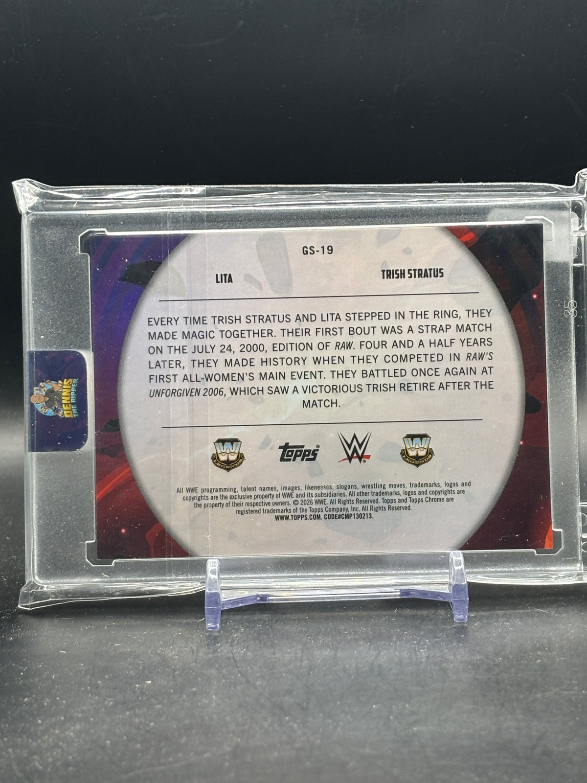 2026 Topps Cosmic Chrome WWE Lita / Trish Stratus Red Flare Galactic Showdown 2/5