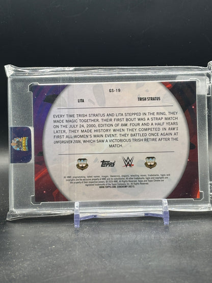 2026 Topps Cosmic Chrome WWE Lita / Trish Stratus Red Flare Galactic Showdown 2/5