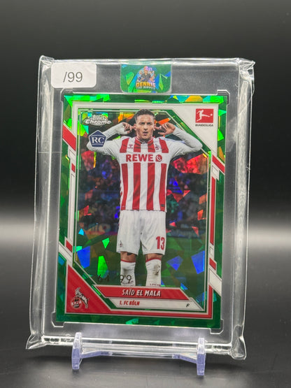 2025-26 Topps Chrome Sapphire Bundesliga Said El Mala Green 64/99