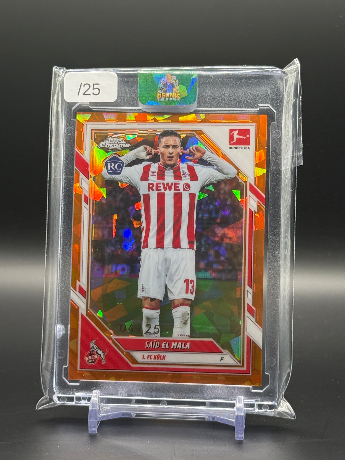 2025-26 Topps Chrome Sapphire Bundesliga Said El Mala Orange 04/25