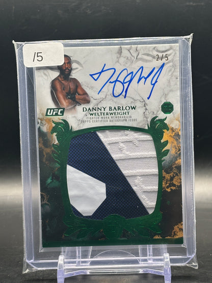 2025 Topps Royalty UFC Danny Barlow Patch Auto 2/5