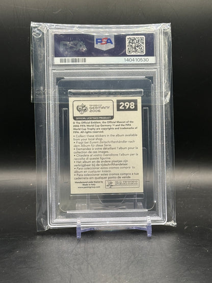 2006 Panini World Cup Sticker Cristiano Ronaldo Portugal PSA 8 140410530