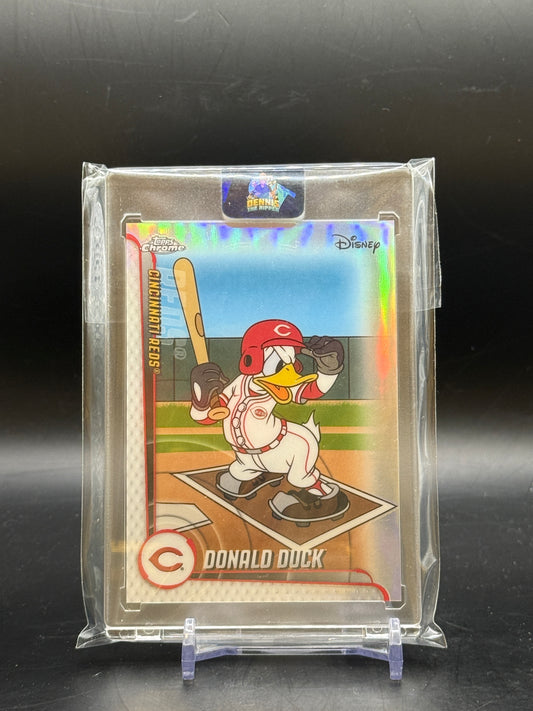 2025 Topps Chrome Disney Donald Duck Cincinnati Reds Mickey & Friends MLB Home Jersey