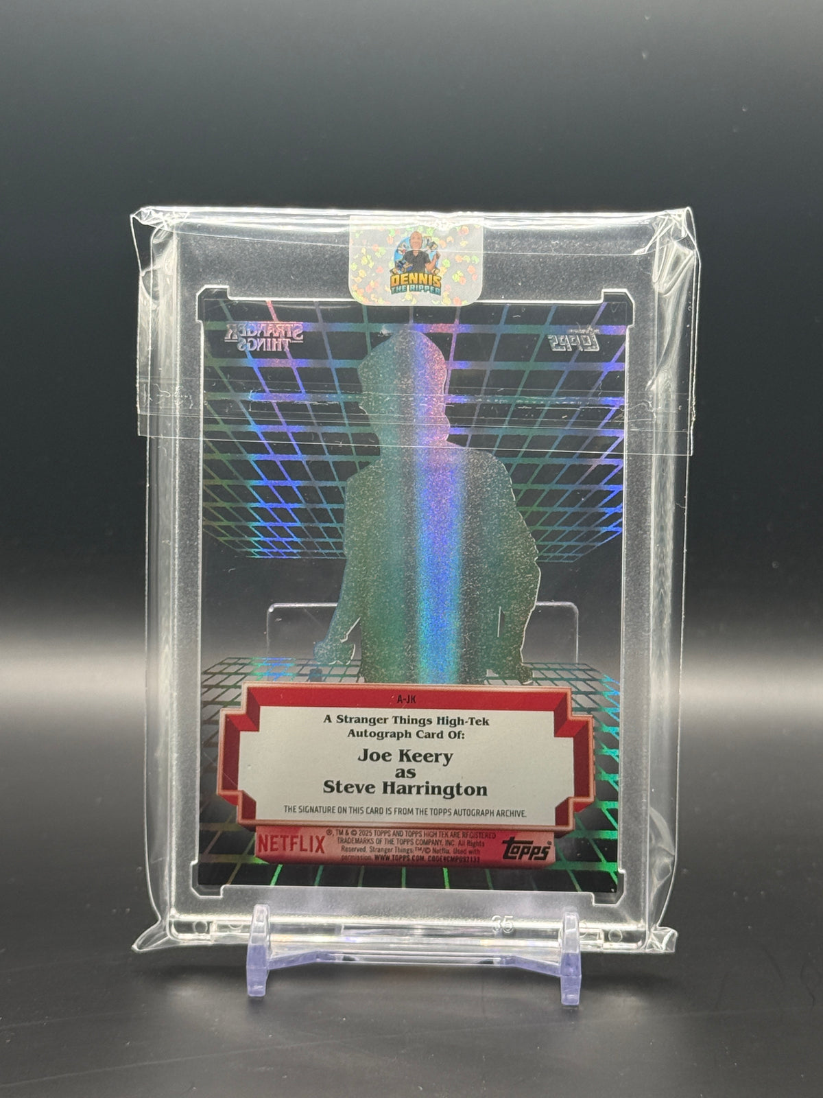 2025 Topps High Tek Stranger Things Joe Keery Steve Harrington Auto