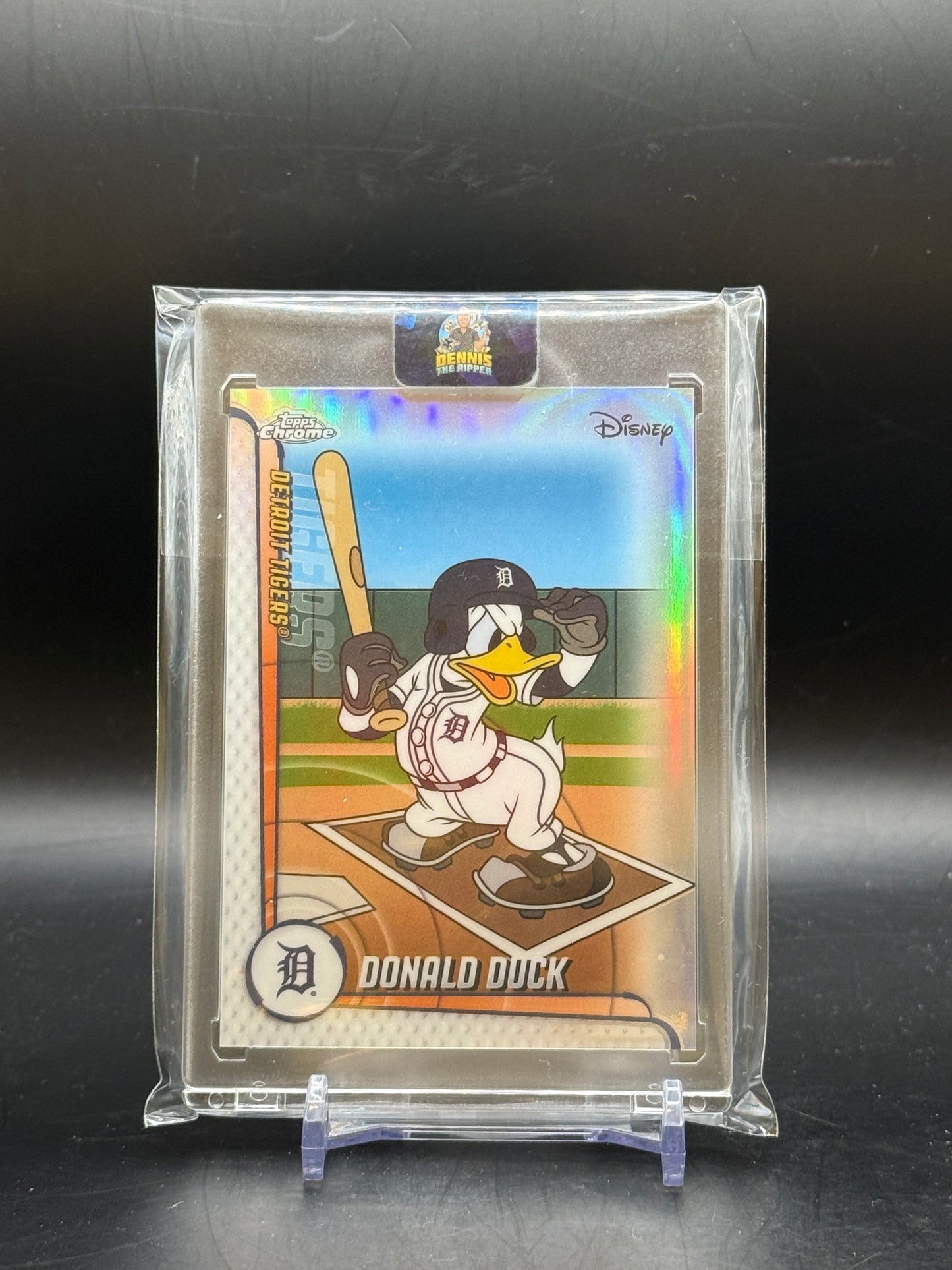 2025 Topps Chrome Disney Donald Duck Detroit Tigers Mickey & Friends MLB Home Jersey
