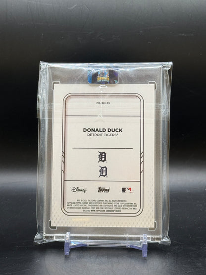 2025 Topps Chrome Disney Donald Duck Detroit Tigers Mickey & Friends MLB Home Jersey