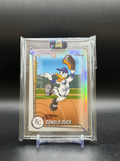 2025 Topps Chrome Disney Donald Duck Kansas City Royals Mickey & Friends MLB Home Jersey