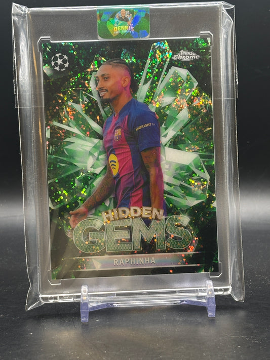 2025-26 Topps Chrome UCC Raphinha FC Barcelona Hidden Gems