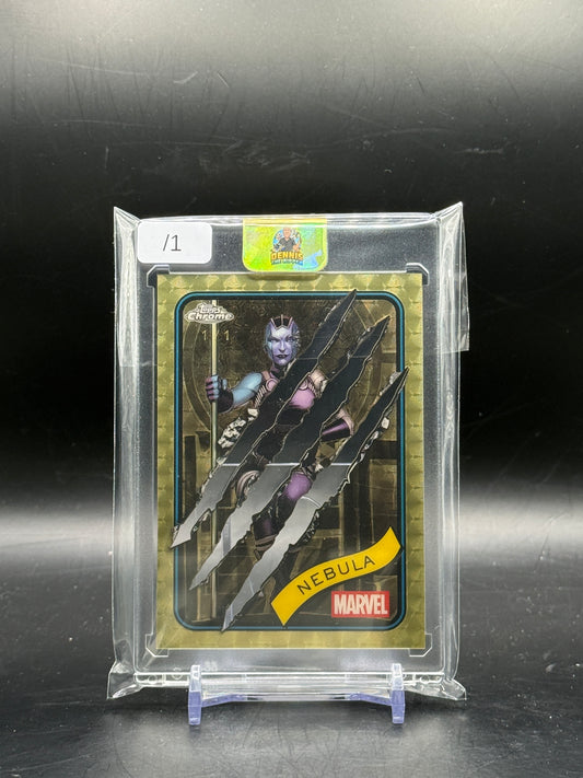 2025 Topps Marvel Chrome Nebula Wolverine Clawed Superfractor 1/1