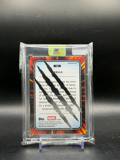 2025 Topps Marvel Chrome Nebula Wolverine Clawed Superfractor 1/1