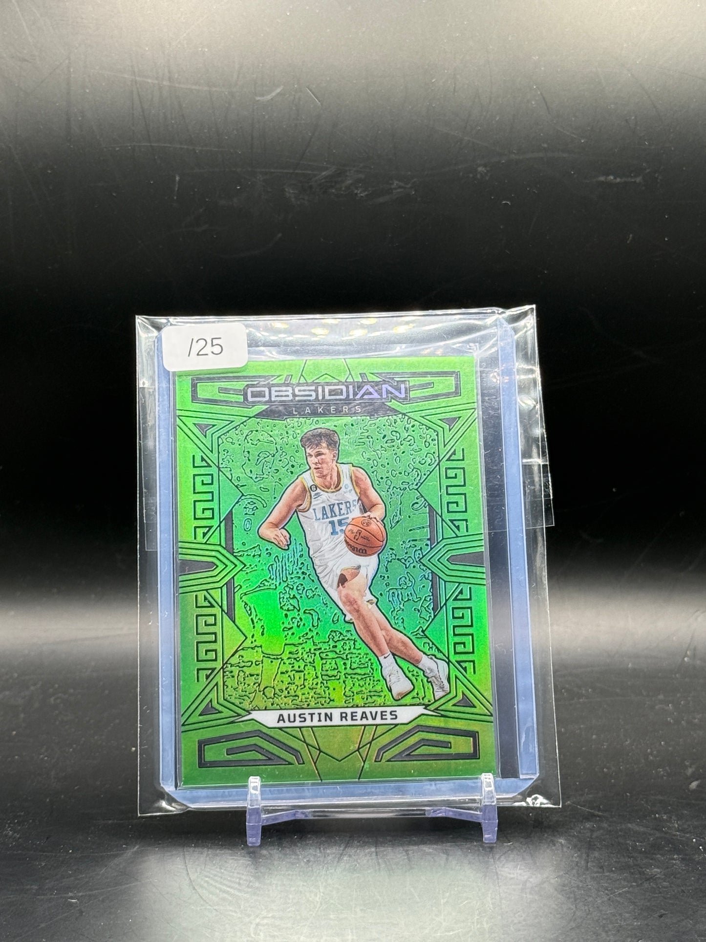 2022-23 Panini Obsidian NBA Austin Reaves Los Angeles Lakers Green 23/25