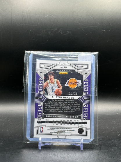 2022-23 Panini Obsidian NBA Austin Reaves Los Angeles Lakers Green 23/25