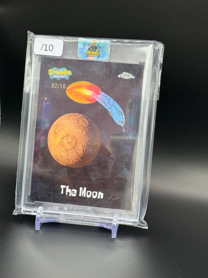 2025 Topps Chrome Sapphire Spongebob The Moon 02/10