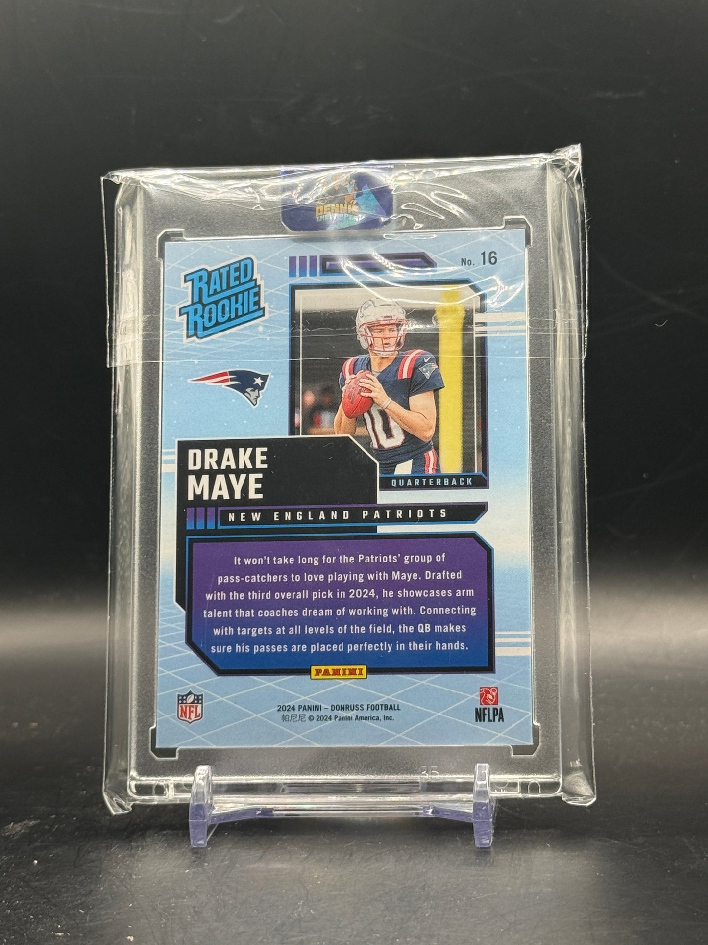 2024 Panini Donruss NFL Drake Maye New England Patriots Rated Rookie Retro 214/500