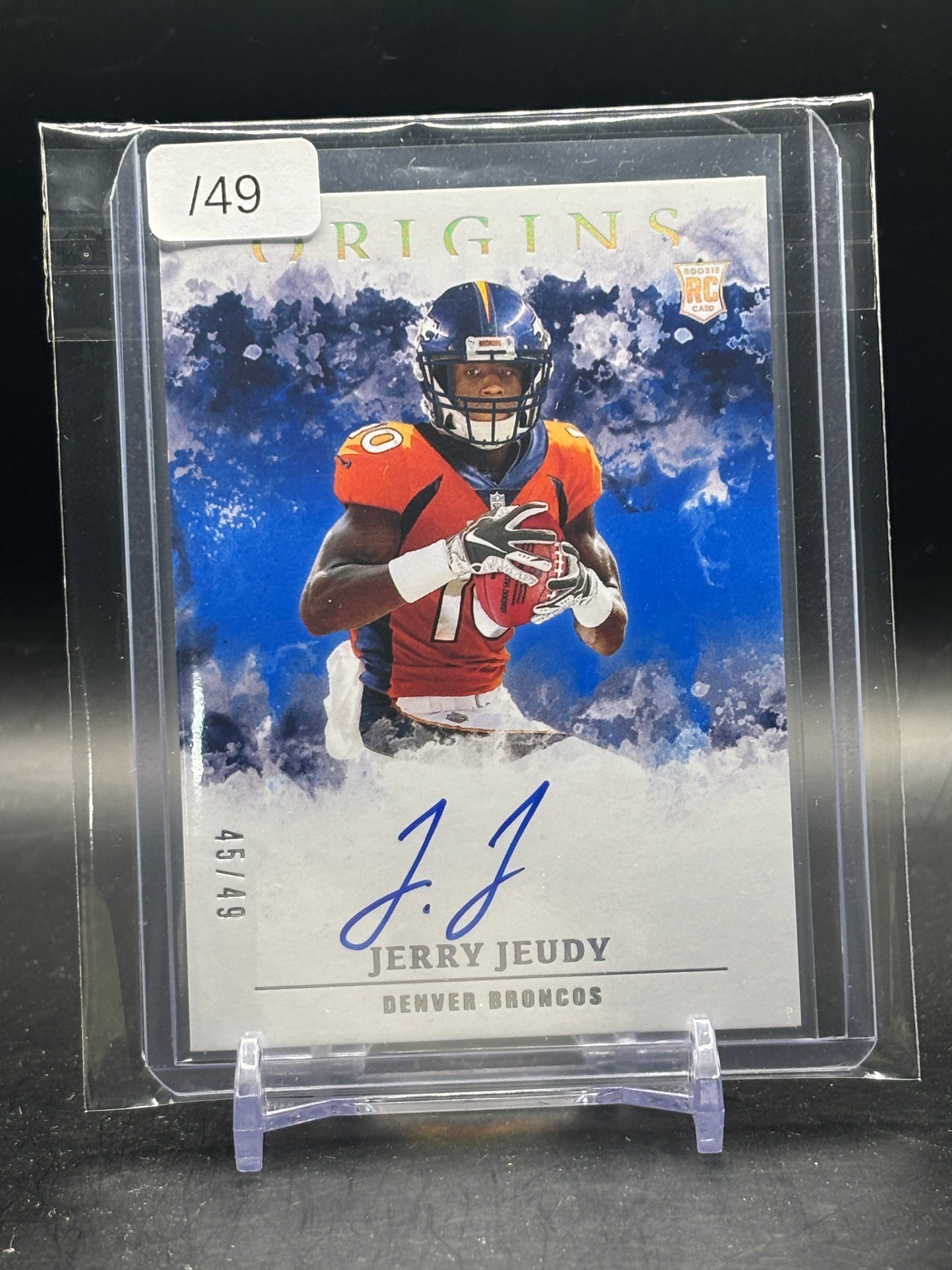 2020 Panini Origins NFL Jerry Jeudy Denver Broncos Rookie Auto 45/49