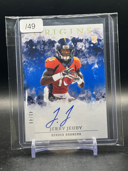 2020 Panini Origins NFL Jerry Jeudy Denver Broncos Rookie Auto 45/49