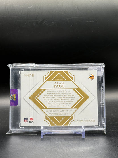 2017 Panini Flawless NFL Alan Page Minnesota Vikings All-Pro-Ink Auto 11/15