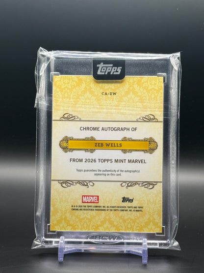 2026 Topps Mint Marvel Zeb Wells Auto
