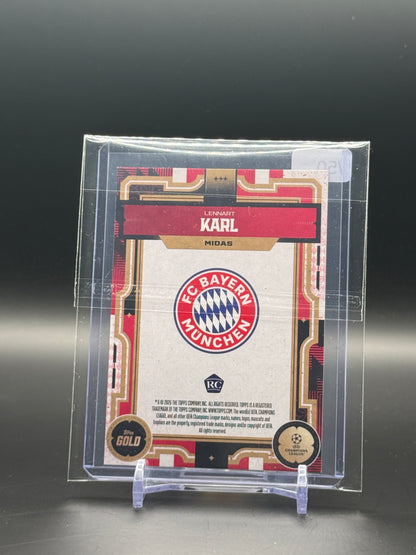 2025-26 Topps Gold Bundesliga Lennart Karl Bayern München Purple Midas 21/50
