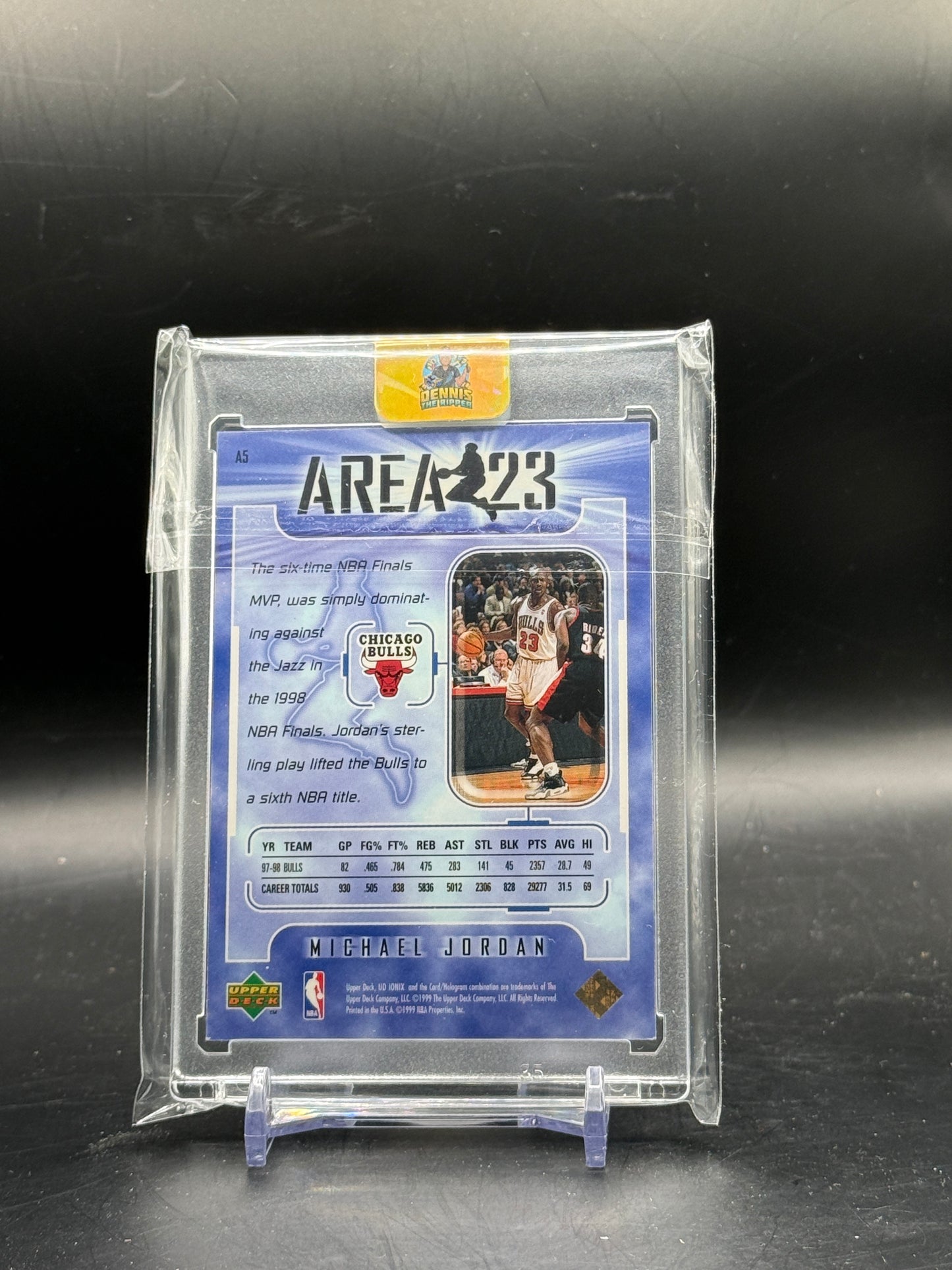 1998-99 Upper Deck Ionix NBA Michael Jordan Chicago Bulls Area 23 #A5