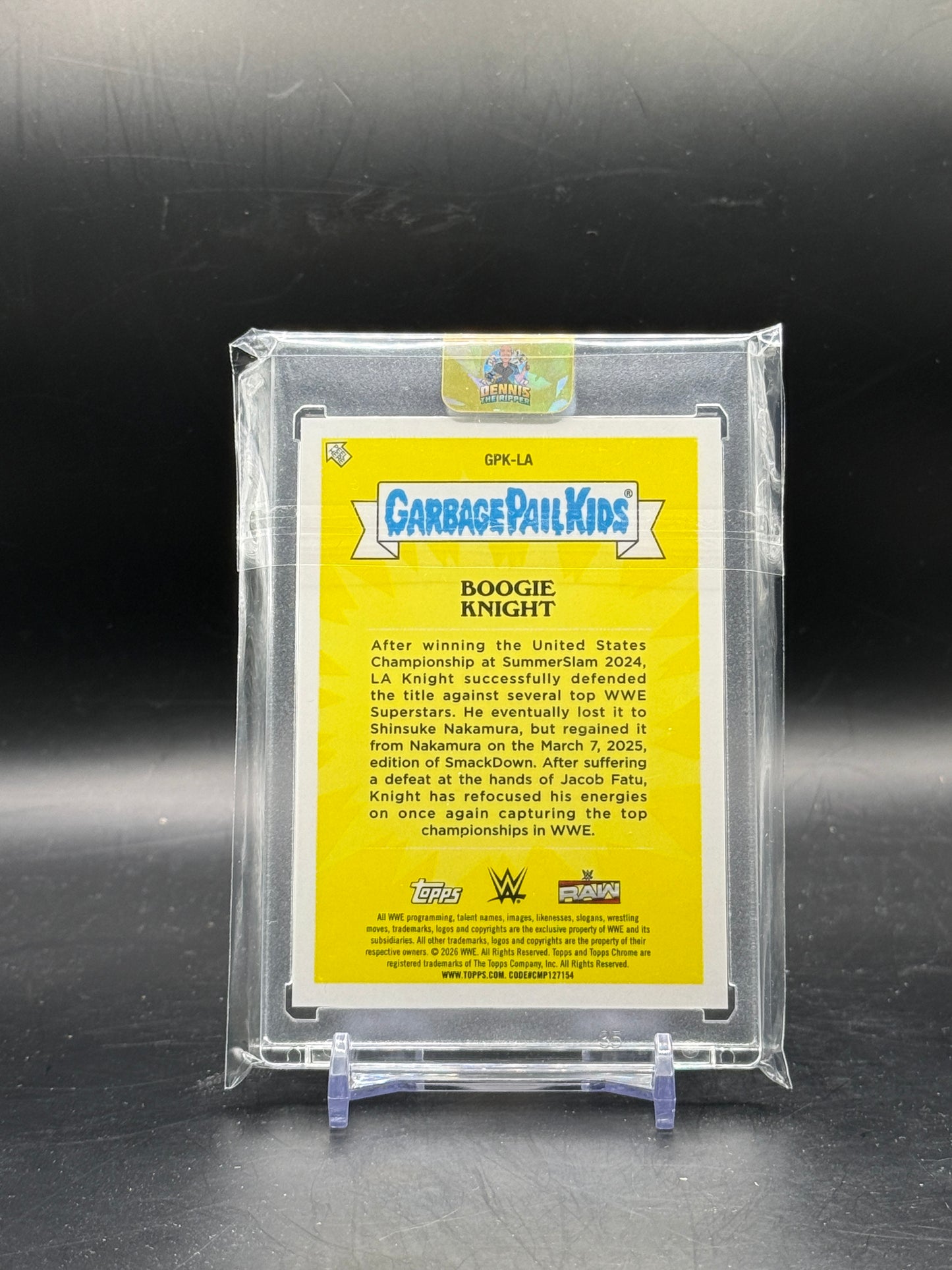2026 Topps Chrome WWE LA Knight Garbage Pail Kids Boogie Knight