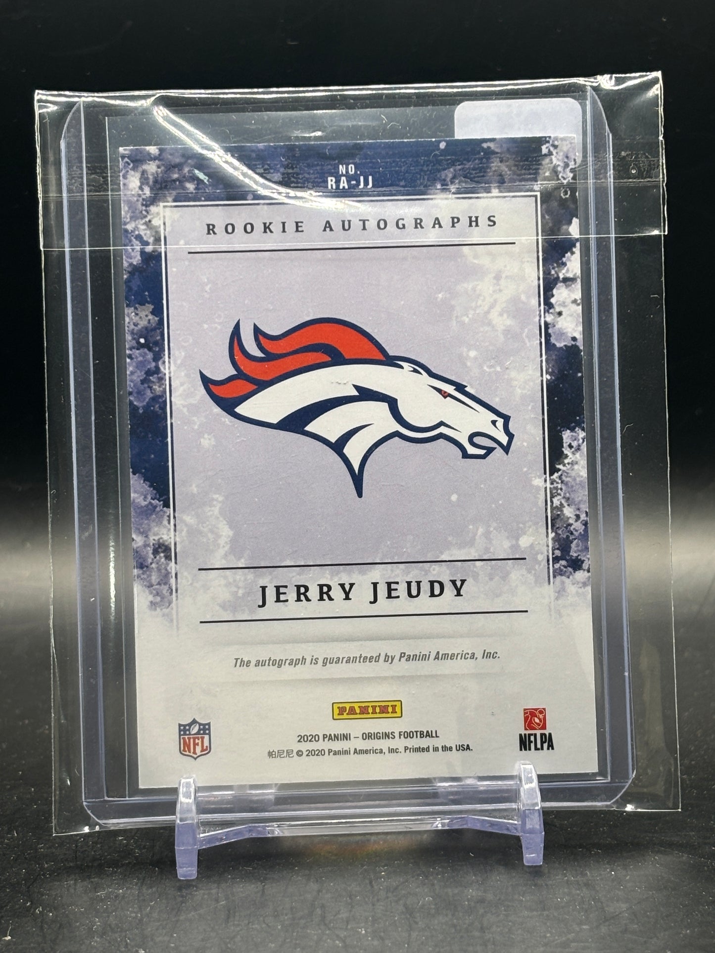 2020 Panini Origins NFL Jerry Jeudy Denver Broncos Rookie Auto 45/49